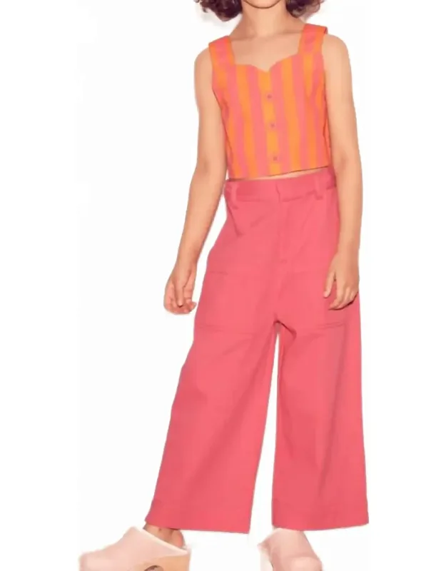 Contrast Stitch Corda Pants