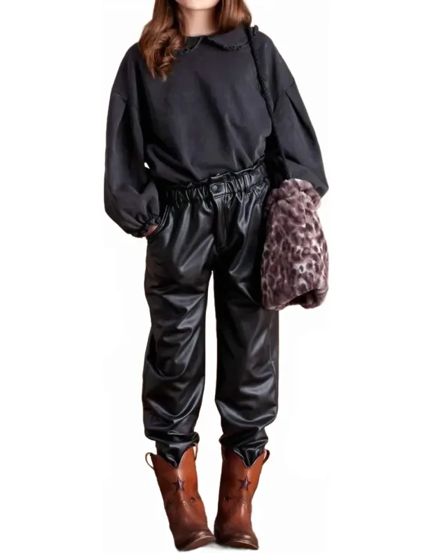 Synthetic Leather Pants
