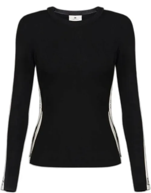 Sweater With Slim-fit And Crew Neck