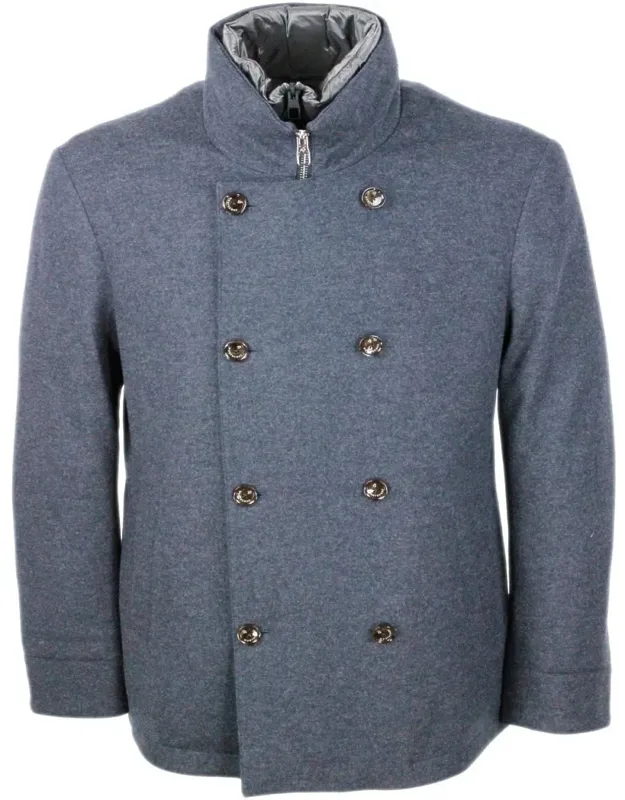 Jacket Double-breasted Detachable Bib