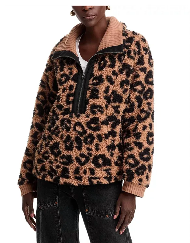 Leopard Sherpa Jacket