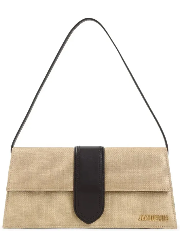 Handbag With Gold-tone Hardware And Front Flap Fastening