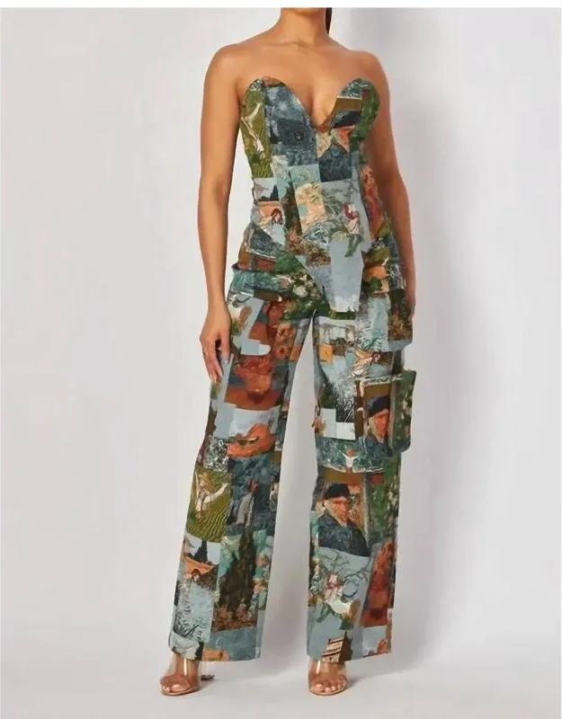 Get Lost Corset Top With Pants Set