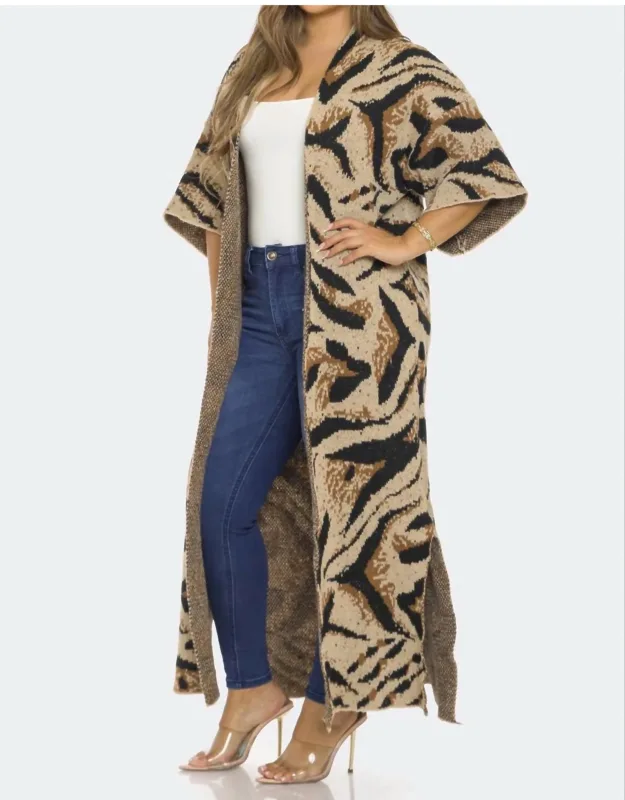 Printed Cardigan