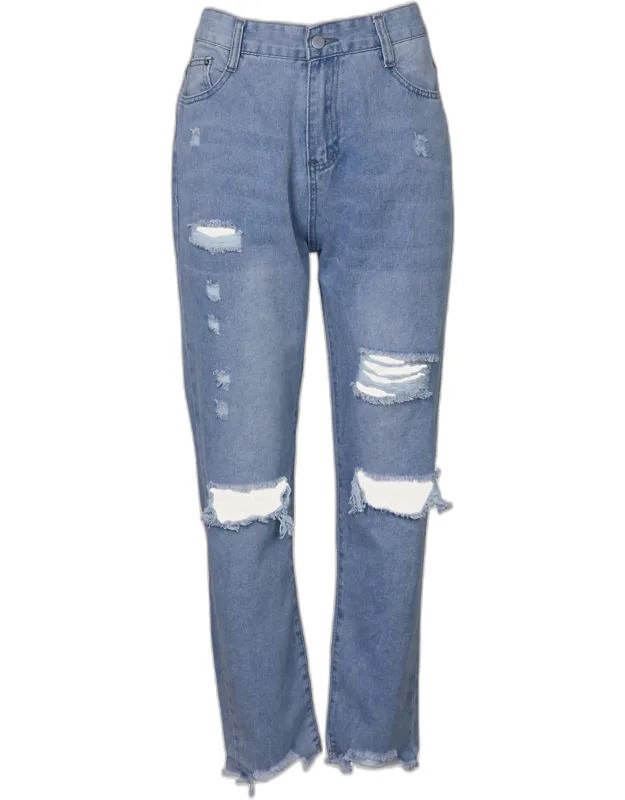 High-rise Straight-leg Jeans
