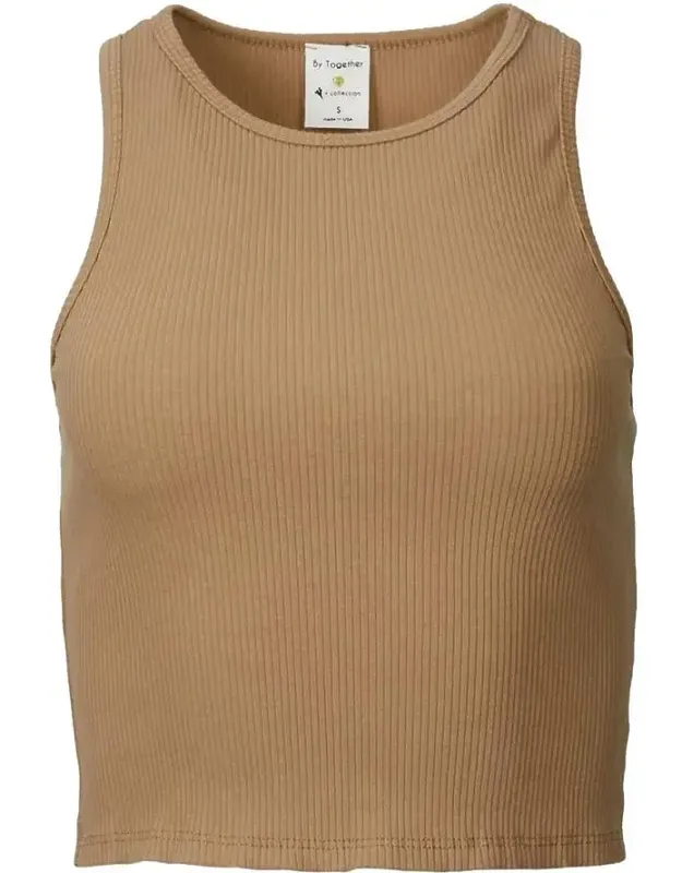 Cropped Ribbed Stretch-cotton Top