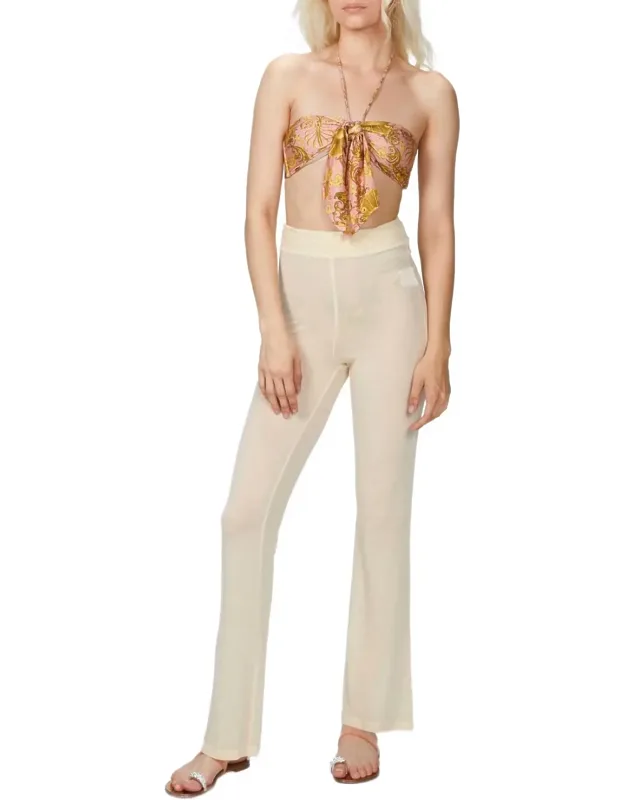 Smocked Flare Pants