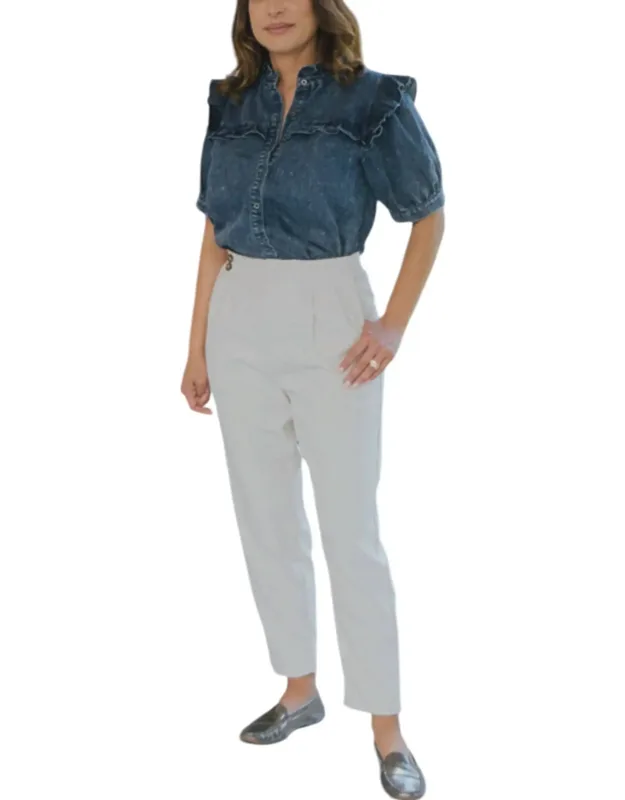 Textured Casual Pants