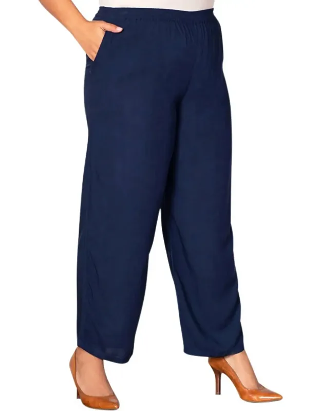 Essential Wide Leg Rayon Pants