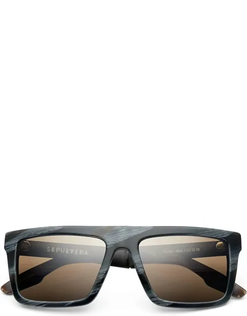 Sepulveda Sunglasses In Polished Double Horn - Polarized