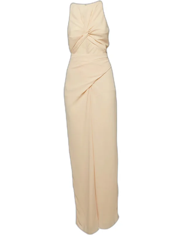 Light Chiffon Cut-out Tie-up Detail Jumpsuit
