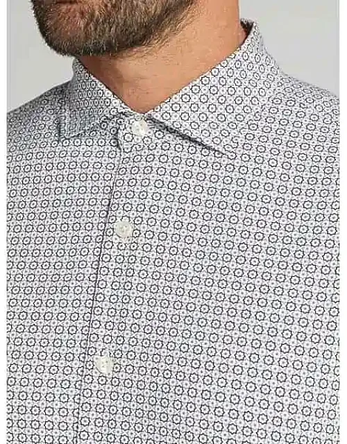 Modern Fit 4-way Stretch Button Up Shirt