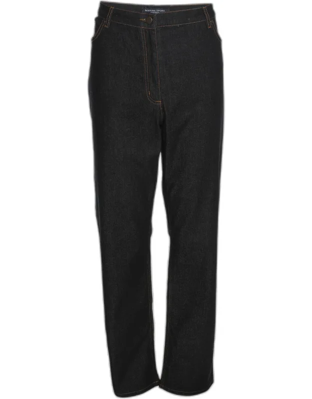 Indigo Denim Wide Leg Jeans