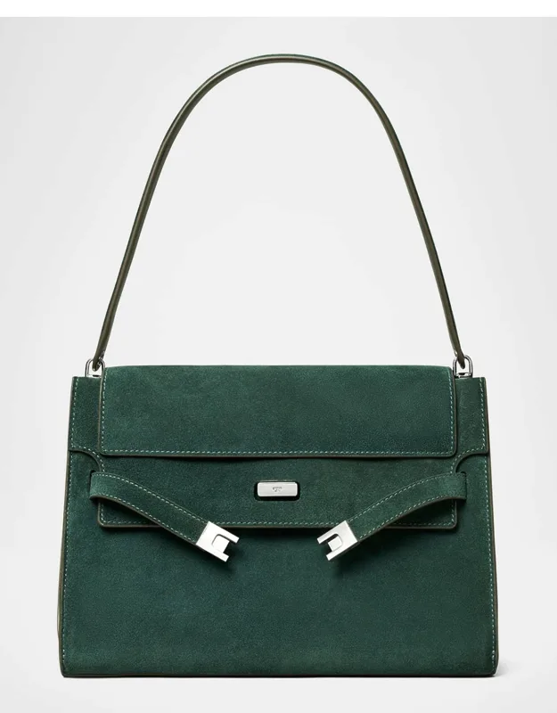 Large Suede Shoulder Bag
