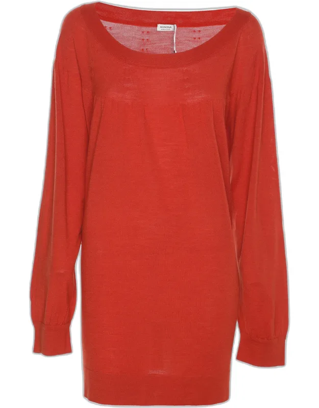 Stretch Knit Long Sleeve Sweater