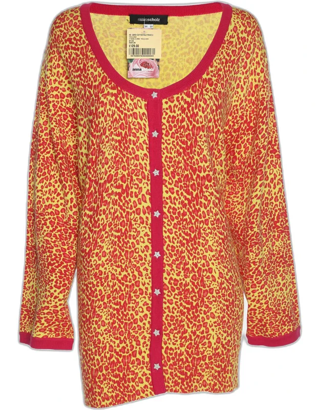 Animal Print Jersey Cardigan