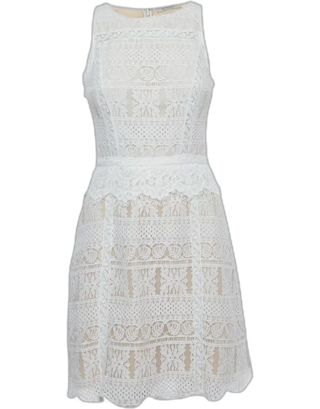 Lace Sleeveless Mini Dress