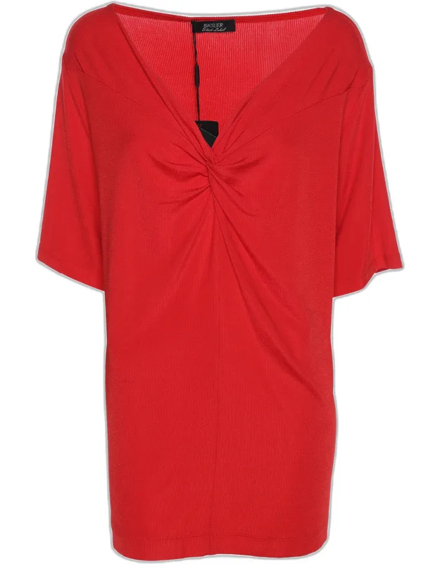 Jersey V Neck Top