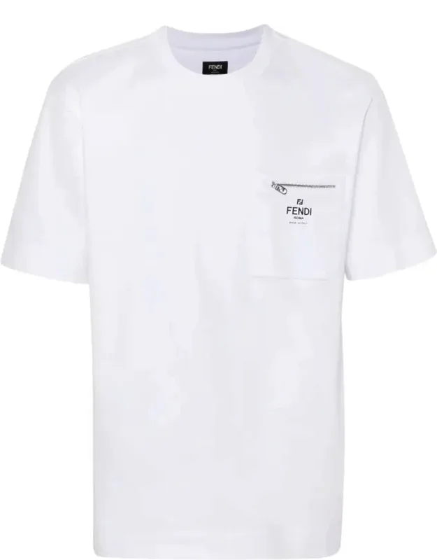 Zip-detail Roma Cotton T-shirt