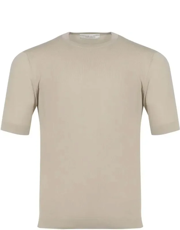 T-shirt And Polo Ribbed Crew Neck, Short Sleeves