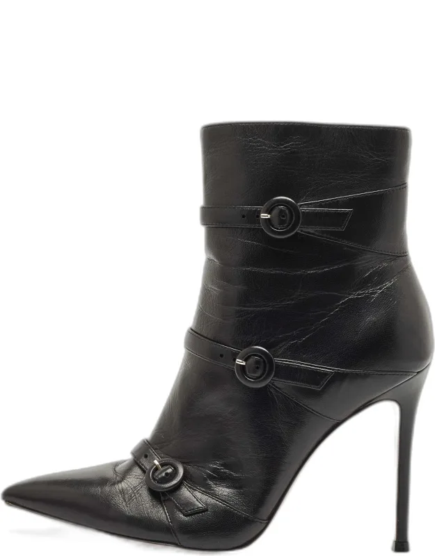 Leather Ankle Length Boots