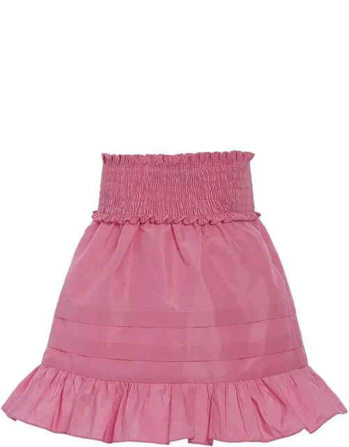 Diana Taffeta Smocked Skirt