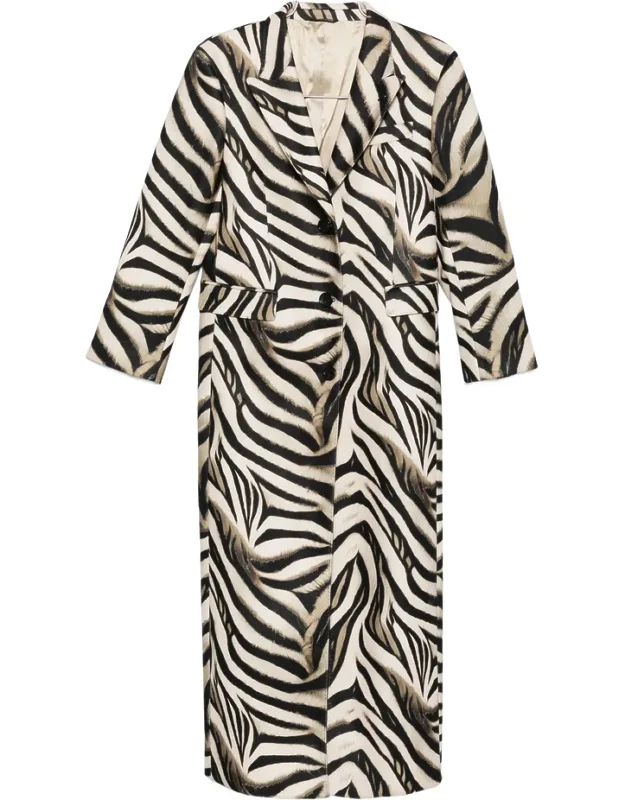 Zebra-print Coat