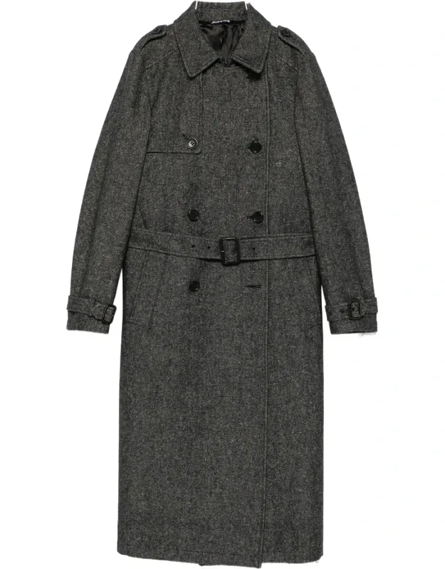 Belted Double-breasted Coat