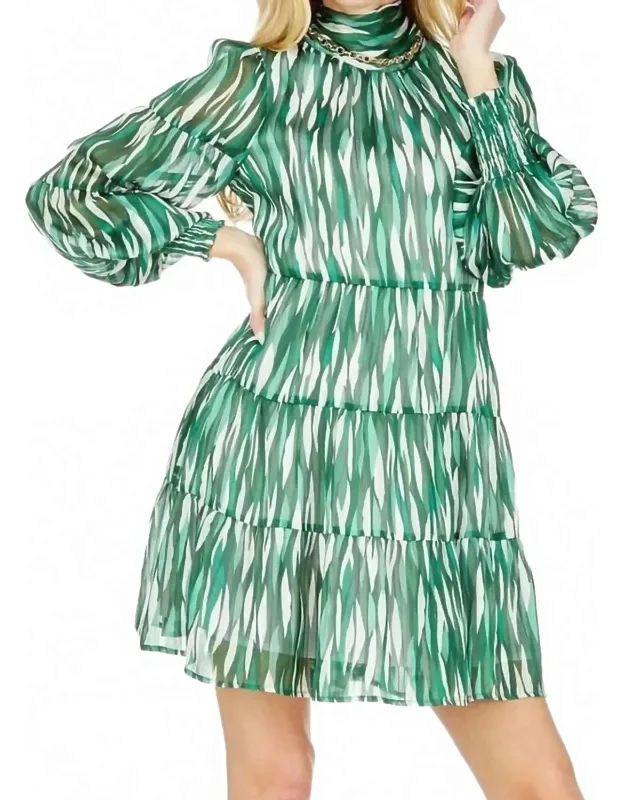 Back Tie Neck Dress