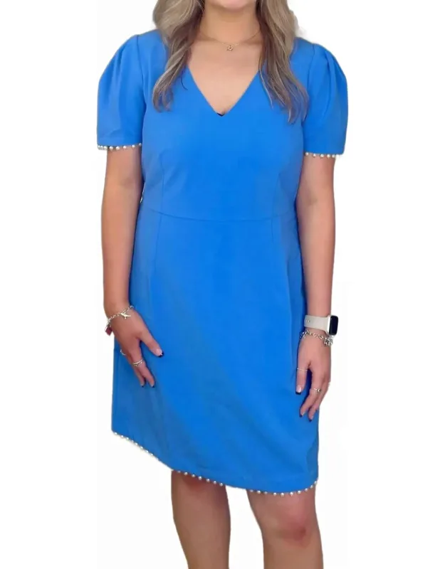 Pearl Trim Dress