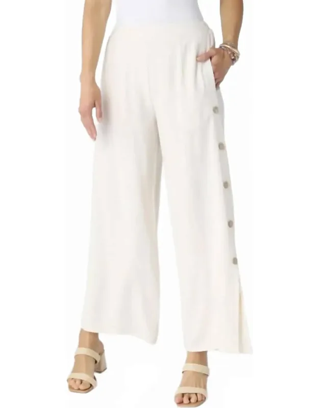 Remi Pants With Side Button Detail