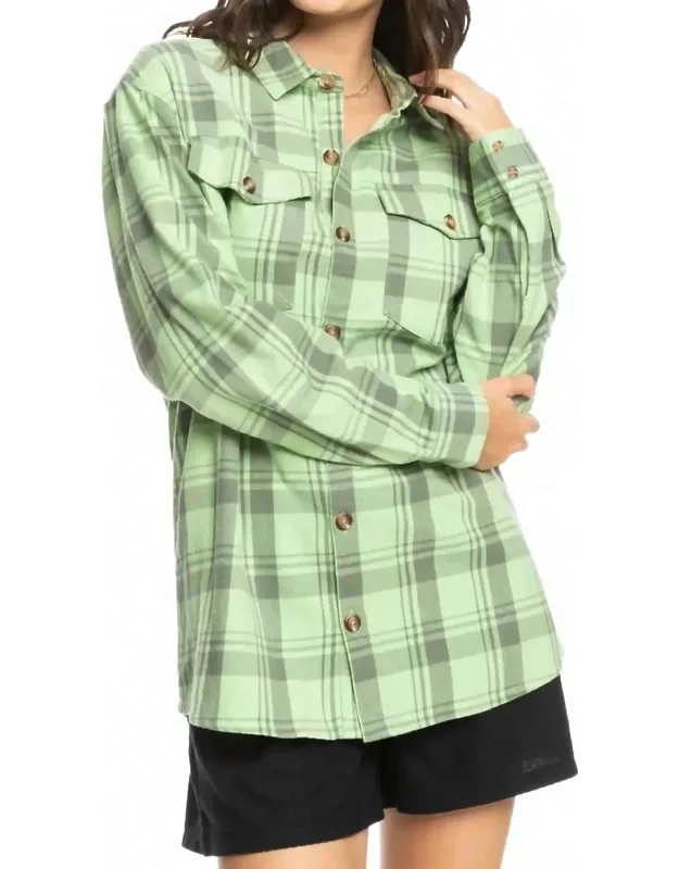 Let It Go Flannel Long Sleeve Shirt