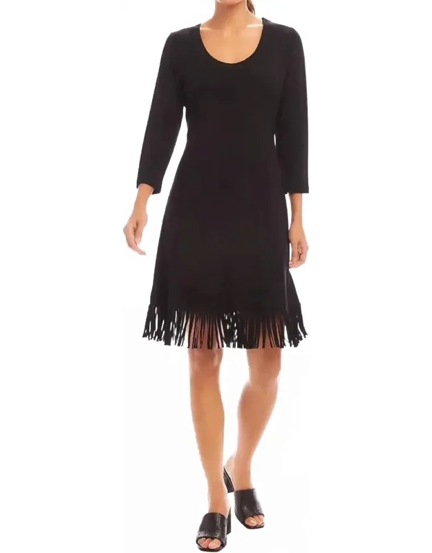 Fringe Hem Dress