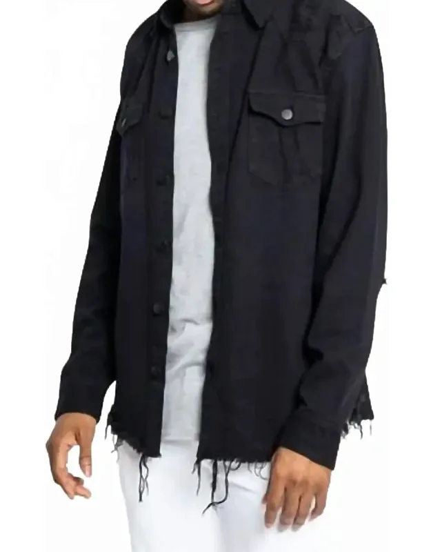 Long Sleeve Button Up Denim Jacket