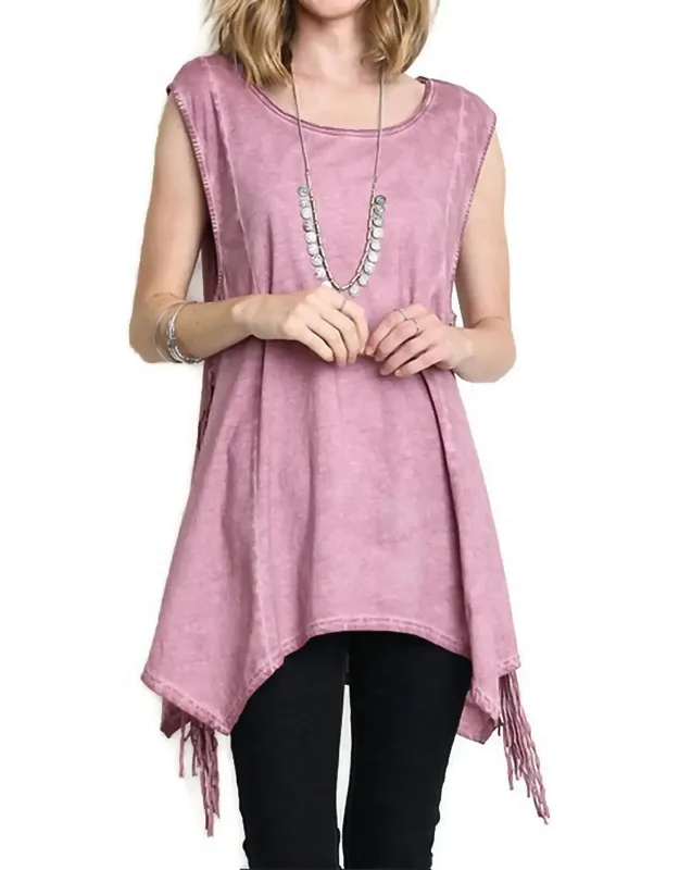 Fringe Sharkbite Tunic