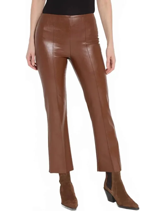 Ankle Vegan Leather Pants