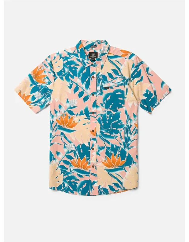Leaf Pit Floral Short Sleeve Shirt