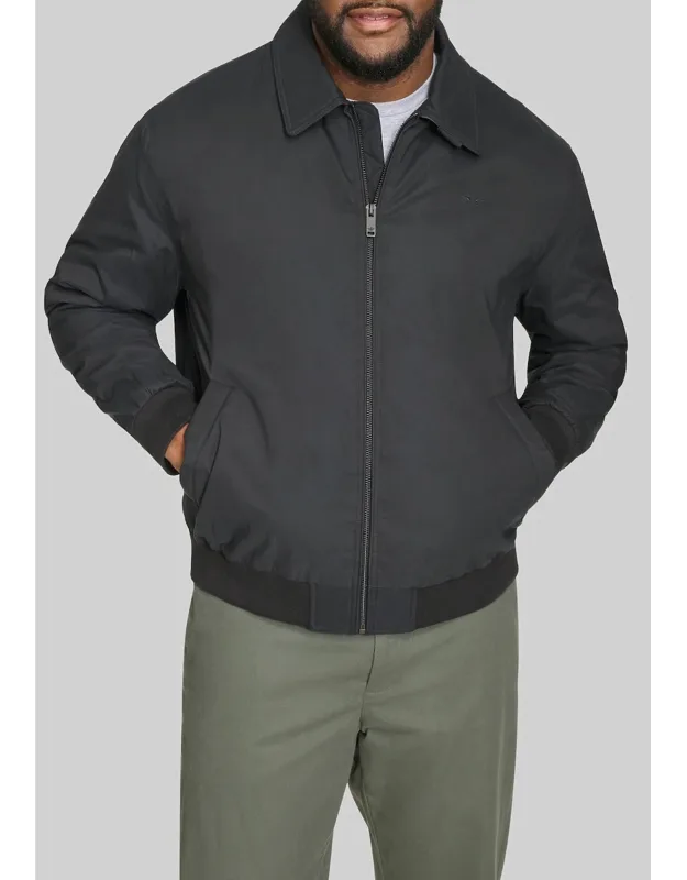 Tailored Fit Micro Twill Golf Bomber Jacket