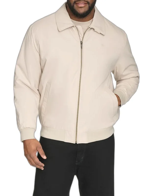 Big & Tall Tailored Fit Micro Twill Golf Bomber Jacket