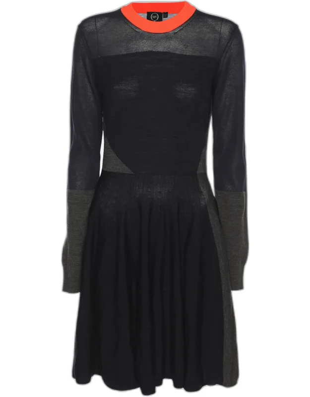 Wool Knit Midi Dress
