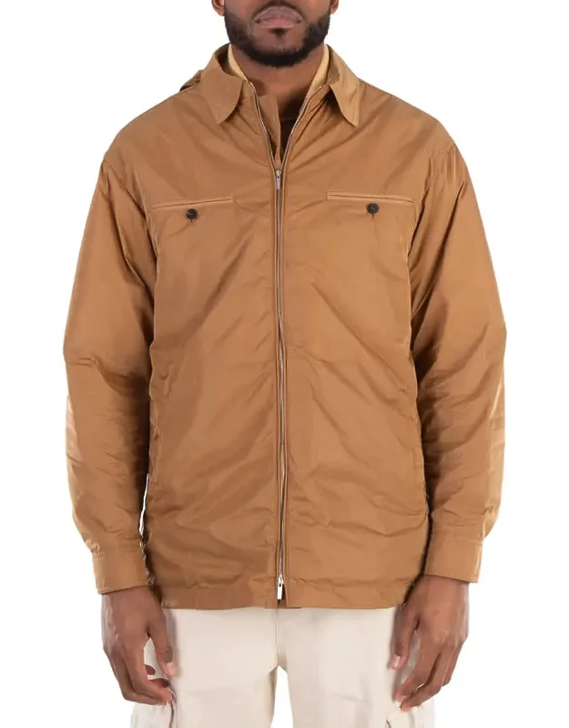Detachable Hood Long Sleeve Jacket