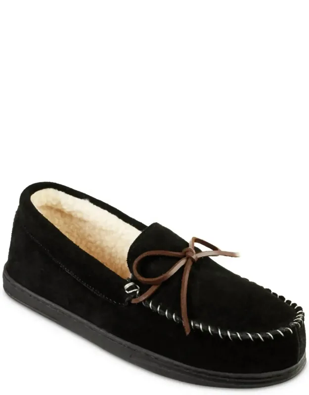 Genuine Suede Moccasin Slippers