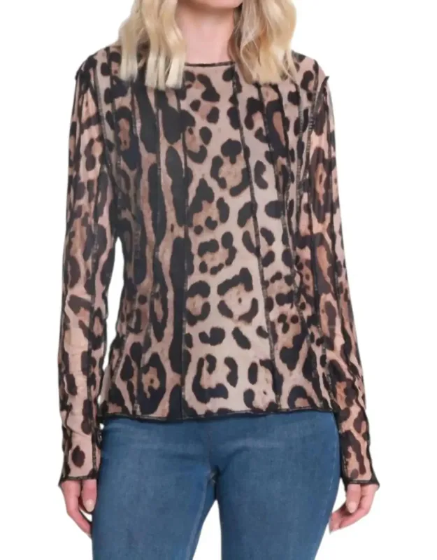 Mesh Long Sleeve Top