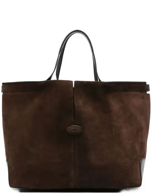 Di Folio Medium Suede Bag