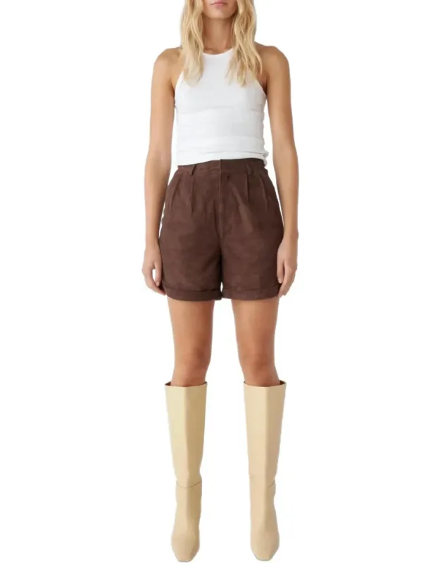 Suede Shorts