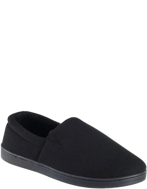 Textured Knit Closed Back Slippers