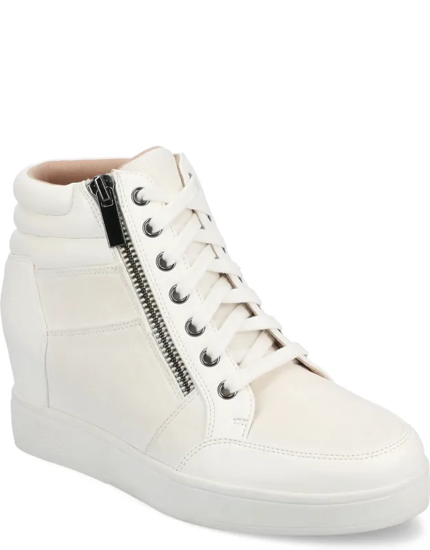 Clarity High Top Wedge Sneakers