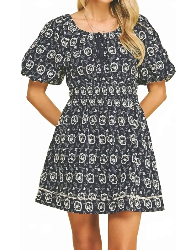 Floral Embroidered Dress