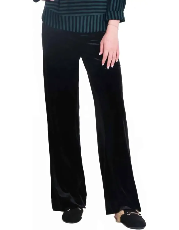 Wide Leg Velvet 5 Pocket Pants