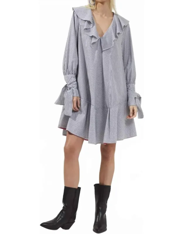 Acantha Stripe V Neck Dress